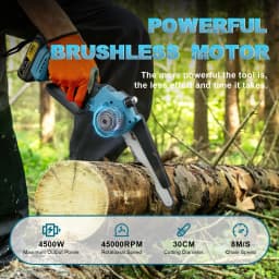 Gisam Brushless 8 inch Electric Pruning Saw Chainsaw Rechargeable Woodworking Electirc Saw Tool For makita 18v battery Pins