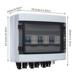 DC1000V 40A Solar Combiner Box| 3 Input 3 Output Solar Photovoltaic Box | Solar Panels, Solar Disconnect Switch Circuit Breaker