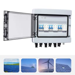 DC1000V 40A Solar Combiner Box| 3 Input 3 Output Solar Photovoltaic Box | Solar Panels, Solar Disconnect Switch Circuit Breaker