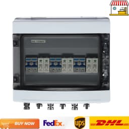 DC1000V 40A Solar Combiner Box| 3 Input 3 Output Solar Photovoltaic Box | Solar Panels, Solar Disconnect Switch Circuit Breaker