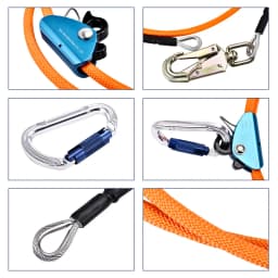 304 Stainless Steel Cable Wire Rope Kits 1/2*8ft（12mm*2.4m）Garden Wire Balcony Railing Farm Fence Tent Roll Wire Core Flip Line