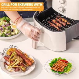 Desktop Electric Air Fryer Accessories BBQ BBQ Pizza Pan Baking Moulds Cake Tools for 5.5L Pan Series Tray Barbecue Pad DIY Pan