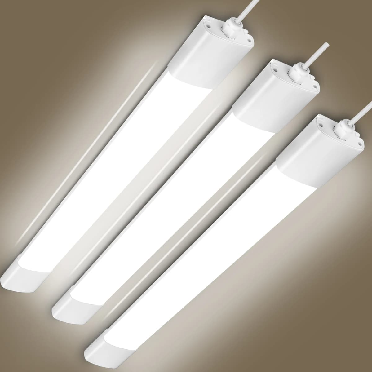 3-Pack 20W/30W/36W LED Wet Room Lights, Linkable, LED Ceiling Lights, 4000K, IP66, Suitable for Living Room, Kitchen, Basement