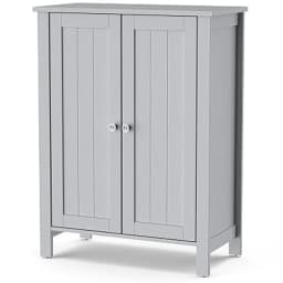 Bathroom Cabinet,Side Cabinet,Chest of Drawers Sideboard with Double Door and Adjustable Shelf,Storage Cabinet,60x30x80.5cm