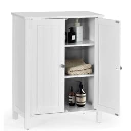 Bathroom Cabinet,Side Cabinet,Chest of Drawers Sideboard with Double Door and Adjustable Shelf,Storage Cabinet,60x30x80.5cm