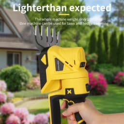 Dual-Purpose Wireless Charging Lawn Mower Garden Hedge Trimmer Power Pruning Tools Portable Manual Grass Lawn Mower