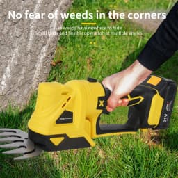 Dual-Purpose Wireless Charging Lawn Mower Garden Hedge Trimmer Power Pruning Tools Portable Manual Grass Lawn Mower