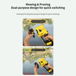 Dual-Purpose Wireless Charging Lawn Mower Garden Hedge Trimmer Power Pruning Tools Portable Manual Grass Lawn Mower
