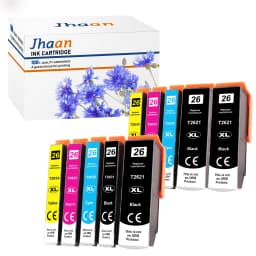 Jhaan 26XL T2621 T2631 T2632 T2633 T2634XL Compatible with 26 XL for Expression Premium XP-600 XP-620 XP-510 XP-520 XP-820