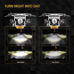 UNISHINE 7 Inch Led Auto Headlight Motorcycle LED Headlight 6000K Angel Eyes for Car Harley Honda Yamaha Lada Niva Headlamp off-road use
