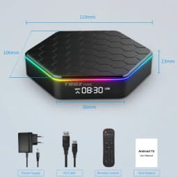4K Android 12 TV Box WiFi 6 & Dual Band Connectivity Quad-Core Media Player RGB Multi-Screen Smart Home