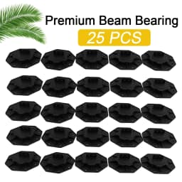25pcs Multi-Level Decking Flooring Support Pedestal Height Adjustable Decking Pedestal 18-30mm Riser Bearing Supports