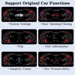 AUTOTOP 11" 1920*720 Linux Digital Cluster for BMW 1 Series E81 E82 E87 E88 2006-2015 Auto LCD Dash Panel Speedometer Instr
