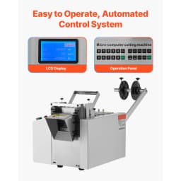 SucceBuy Pipe Cutter Auto Heat-Shrink Tube Pipe Cutting Machine Automatic Tube Cutter for Heat Shrink Tube Fiberglass Cable