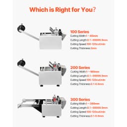SucceBuy Pipe Cutter Auto Heat-Shrink Tube Pipe Cutting Machine Automatic Tube Cutter for Heat Shrink Tube Fiberglass Cable