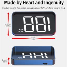 M2 HUD Head Up Display Universal Car GPS LED Digital Speedometer Projection On Glass Car Speed Meter Windshield Head-up Display