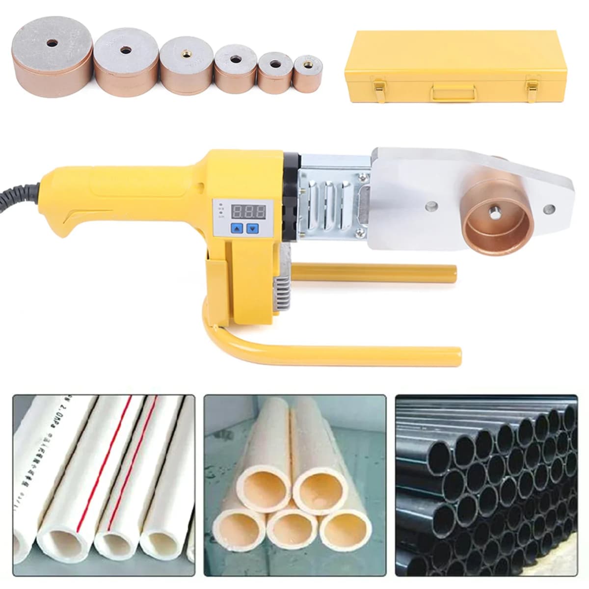 Digital Display Fuser Pp-R Water Pipe Hot Melter Multi-Specification Temperature-Adjustable Plastic Welding Machine