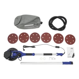 750W Electric Drywall Sander Adjustable Polishing Disc and Length 6 Speeds Electric Dry Wall Sand Mill for Polishing, Smoothing