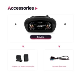 Bonroad Lcd Digital Instrument Cluster Linux System 12.3Inch 1920*720P for Bmw E88 E87 E82 E81 Car Dashboard Speedometer Display