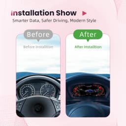 Bonroad Lcd Digital Instrument Cluster Linux System 12.3Inch 1920*720P for Bmw E88 E87 E82 E81 Car Dashboard Speedometer Display