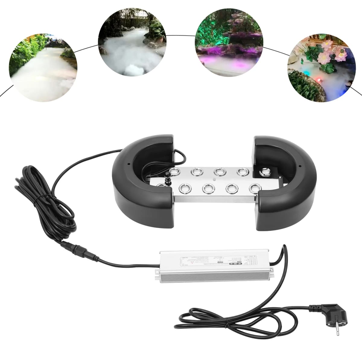 DC 48V 10 Head Ultrasonic Atomizer Air Humidifier Mist Maker Fogger Industrial Humidifier With 7L Fog Formation