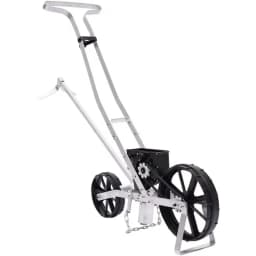 Garden Seeder Manual Garden Push Seeder Row Seed Planter Walk-Behind Row Crop Planter for Seeding Sweet Corn/Leek/Radish/Carrot