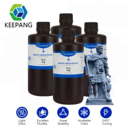 KINGROON Water Washable Resin ABS-Like for 3D Printer Photon Mono X 2KG 405nm Standard Photopolymer Resin for LCD 3D Printing