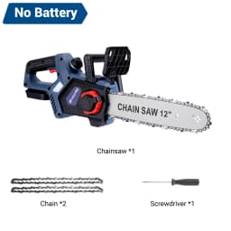 Drillpro 12 Inch 3300r/min Cordless Brushless Motor 3.0Ah Lithium Battery Electric Chainsaw Suitable for Mak 22V Batteries