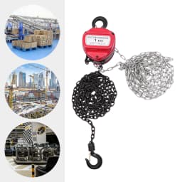 Manual Chain Hoist 4M 1T G80 Manganese Steel Manual Hand Lift Steel Chain Block Hoist