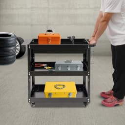 3-tier Rolling Tool Cart Tool Carts with Wheels Tool Storage Cart 3 Tier Rolling Tool Cart on Wheels