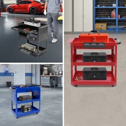 3-tier Rolling Tool Cart Tool Carts with Wheels Tool Storage Cart 3 Tier Rolling Tool Cart on Wheels