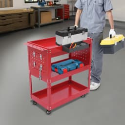 3-tier Rolling Tool Cart Tool Carts with Wheels Tool Storage Cart 3 Tier Rolling Tool Cart on Wheels