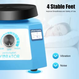 Dental Oscillator, 220V 100W Round Dental Plaster Vibrator, Dental Vibrator, Blue Dental Technology Plaster Vibrator