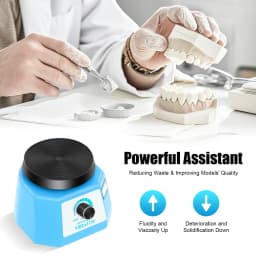 Dental Oscillator, 220V 100W Round Dental Plaster Vibrator, Dental Vibrator, Blue Dental Technology Plaster Vibrator