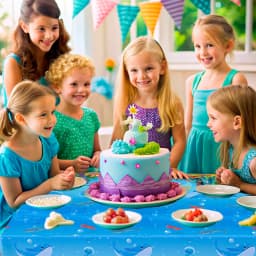 Under The Sea Tablecloth, 3 Pcs Sea Animal Table Cloth Set - Underwater Creatures Tablecloth, Under The Sea Party Tablecloth