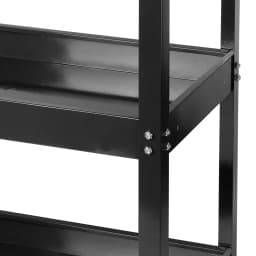 Tool Cart 3-Tier Rolling Tool Cart with 4 wheels Professional Workshop Tool Cart Auto Repair Mobile Shelf