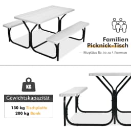 Beer tent set picnic table & 2 benches with metal frame camping table set marquee set for terrace garden pool