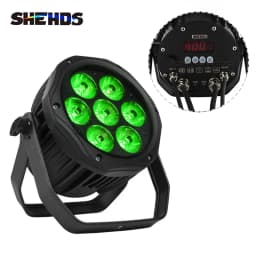 SHEHDS Waterproof IP65 LED RGBWA+UV 6in1 18X18W/7X18W Dj Disco Outdoor Paty Decoration Street lights