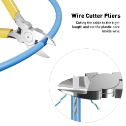 ZoeRax 8 in 1 RJ45 Cat6 Cat5e Crimp Tool Kit,Crimper tool,Cable Tester,Wire Cutter,Blades,50Pcs Cat6 Connectors and Boots