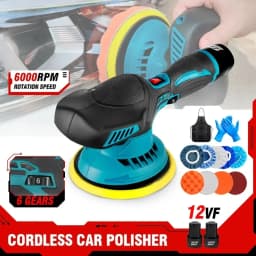 Polishing Machine For Car 12V Cordless Polisher 8 Gears 380W Automotive Electric Waxing Repairing Wireless Sander Polish