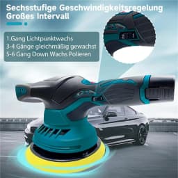 Polishing Machine For Car 12V Cordless Polisher 8 Gears 380W Automotive Electric Waxing Repairing Wireless Sander Polish