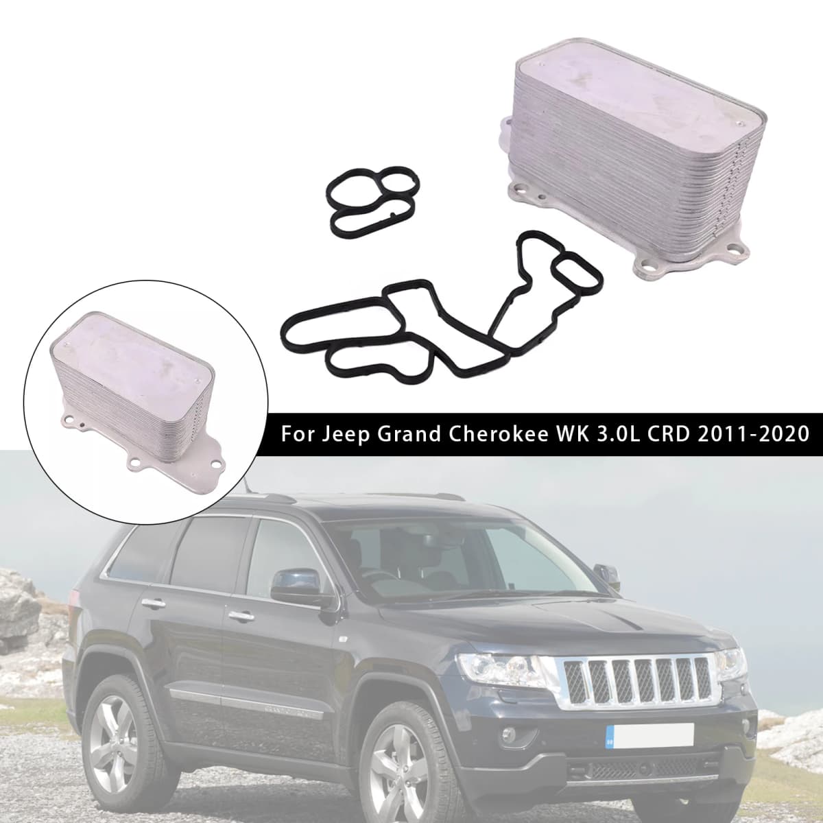 Oil Cooler Assembly 68269916AB for Jeep Grand Cherokee WK 3.0L CRD 2011-2020