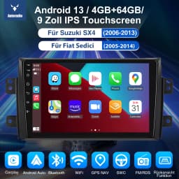 ESSGOO For Suzuki SX4 2006-2013 9" Android 13 Car Radio GPS Navi WIFI BT Wireless CarPlay Android Auto Multimedia Video Player