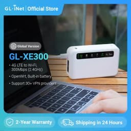 GL.iNet Puli GL-XE300 4G LTE Wireless Security Gateway IoT Industrial Usage Smart VPN Router Portable WiFi Wireless Travel Hotspot, OpenWrt, 5000mAhBattery, OpenVPN, USB 2.0,unlocked firmware 
