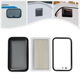 700 x 400 mm Caravan Side Window,Camper Motorhome Window, Push Up, Hinged Window with Blackout Glass and Insect Protection