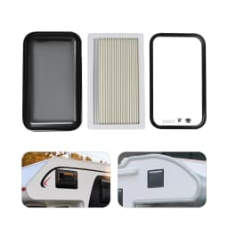 700 x 400 mm Caravan Side Window,Camper Motorhome Window, Push Up, Hinged Window with Blackout Glass and Insect Protection