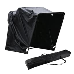 Foldable 600D Oxford Fabric Motorbike Tent Waterproof Motorcycle Cover with Carry Bag for Motorbikes Black