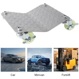 [EU Stock] 4pc Car Tire Wheel Trolley Dollies Vehicle Skates Moving Tire with 4 Casters Universal Wheels Car Movers Auto Repair