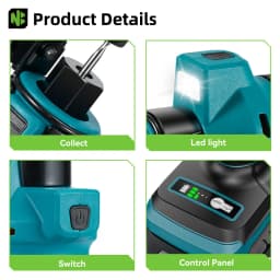 NEWBRNY Brushless Electric Drywall Cut Out Tool Cordless Grinding Machine Cutting Househeld Power Tool For Makita Battery Pin
