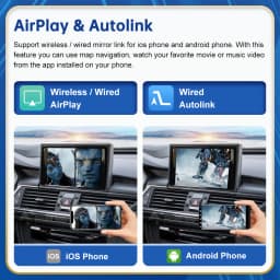 Road Top Wireless Android Auto For Audi Car A6 A7 RMC 3G MMI MHI2 2012-2018 Carplay Interface Mirror Link Air Play